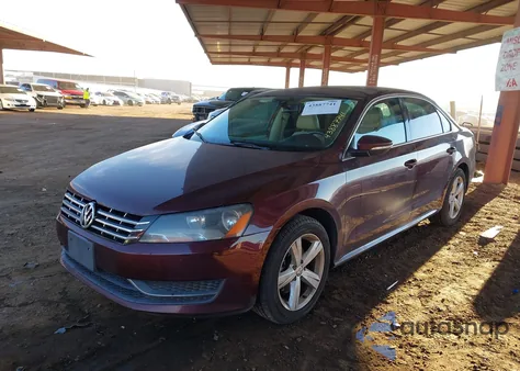 2012 Volkswagen Passat 2.0L Tdi Se z USA, uszkodzony, nr VIN 1VWBN7A35CC087325